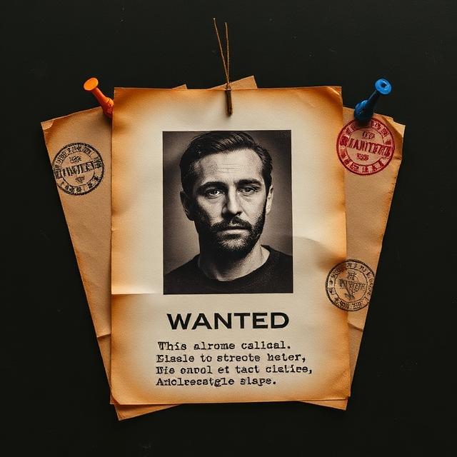Fictional wanted notice preview