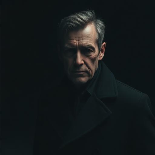 Fictional dossier portrait — Investigator E.